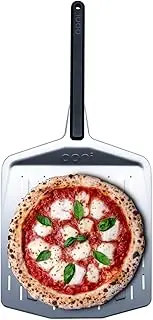Ooni 12" Perforated Pizza Peel – Long Handle Perforated Aluminium Pizza Paddle – Lightweight Pizza Turning Peel – Ooni Outdoor Pizza Oven Accessories