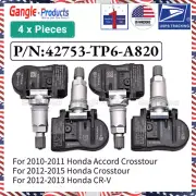 4PCs US 42753-TP6-A82 TPMS Tire Pressure Sensor For Honda Accord Crosstour CR-V (for: Honda)