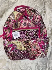 VERA BRADLEY CAMPUS BACKPACK VERY BERRY PAISLEY NWT