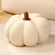 Pumpkin Decor Plush Pumpkin Pillow, Halloween Pumpkin Stuffed Toy Pumpkin 3d Shaped Cushion For Home Decor White 28 cm