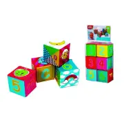Simba ABC Quality Soft Stacking Blocks Pack of 6 Pieces for Ages 6 Months and Up