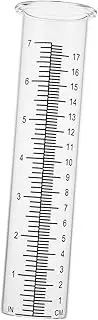 MERRYHAPY 2 Pcs Rain Gauge Glass High Borosilicate Test Tube Outdoor Precipitation Measuring Device