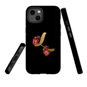 For Apple iPhone 13 Case, Armour Back Cover, Embellished Letter L