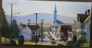 Middletown, Md David Zimmerman original oil painting canvas art street unframed