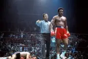 George Foreman After Knocking Out Scott Ledoux Old Boxing Photo