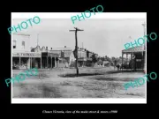 OLD POSTCARD SIZE PHOTO OF CLUNES VICTORIA THE MAIN STREET & SHOPS c1900