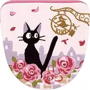 Senko 37177 Kiki's Delivery Service, Date with Jiji Toilet Lid Cover, for Washing, Pink, Character, Jiji Cat Ghibli