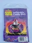 Vintage Kmart Halloween Candy Bowl Inflatable Scarecrow Trick or Treat Dish NIP