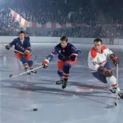 Hockey NHL Playoffs Montreal Canadiens Henri The Pocket Rocket Ric- Old Photo