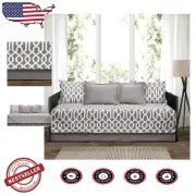 Stylish Edward Trellis 6-Piece Daybed Set with Pillow Shams & Cases, 75" x 39"