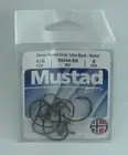 Mustad 39944BN-4/0 Black Nickel Classic Circle Hook 8CT Ringed Eye