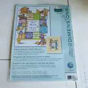 Dimensions Nursery Counted Cross Stitch Kit Baby Drawers Birth Record #73538