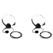 2X RJ9 Call Center Headphone Monaural Headphone Noise Reduction Headset4331