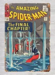 accent wall comics metal tin sign