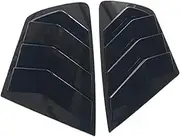Car Styling 2PCS ABS Glossy Black Rear Window Louvers Shutters Cover Trim Compatible For Honda Accord 8th Sedan 2008-2012 Auto Accessories