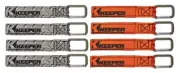 8~ Keeper Wrap-It-Up 1" W Gray & Orange Waterproof UV Resistant Bundling Strap