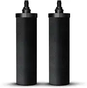 PHOENIX GRAVITY NSF Certified Smart Carbon (Black) Replacement Filter Elements - Pack of 2 Carbon Cartridge for Phoenix Gravity Water Filters, Compatible with Berkey & Other Countertop Water Filters