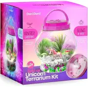 Dan&Darci Light-Up Unicorn Terrarium Kit for Kids - Best Unicorn Toys