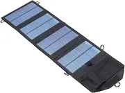 Portable Monocrystalline Solar Panel Charger Lightweight Folding Design for Outdoor and Emergency Use Dual USB Output for Mobile Devices for Camping and Hiking