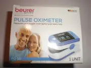 FINGERTIP PULSE OXIMETER OXYGEN LEVEL HEART RATE PULSE MONITOR IN ONE BY BEURER