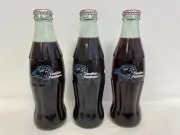 LOT x3 Carolina Panthers "WELCOME" 1993 - Unopened Coca-Cola Coke Bottles FULL