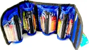 100 Non-Toxic Wax Crayons in Vintage Roll-Up Case Essential for Young Artists