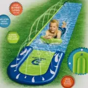 Water Splash Slide - Mini Sliding Board - 15 ft - Water Inflatable w/ Sprinklers