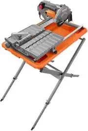 RIDGID 7" WET TILE SAW W STAND R4031S - NEW