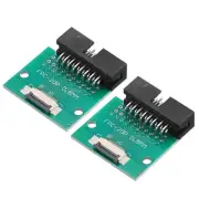 2pcs FFC FPC Connector Board 16 Pin Double Row Right Angel DC3 Male Pin Header
