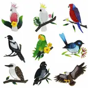 Australian Bird Metal Wall Art 3D Birds Hanging Home Garden Decor