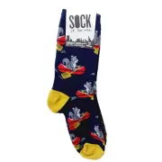 Sock It To Me Crew Women Boy Squirrel Canoe Paddle Paddling Water Boat NWT NEW