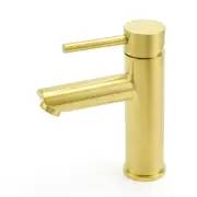 WELS New Kitchen Laundry Round Basin Mixer Vanity Sink Faucet Tap Brushed Gold