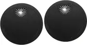 2pcs Desktop Threading Box Wire Organizer Hole Cover Desk Cable Hole Cover Under Desk Wire Organizer Console Desk Grommets Zinc Alloy Wire Organizer Wire Hole Cover Black SHOWERORO