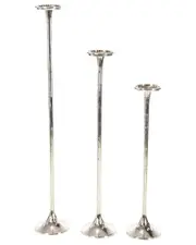 Set of 3 Tall Decorative Candle Holders