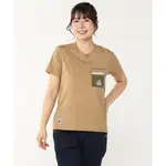 【CHUMS】女 CAMPER COOLER POCKET 短袖上衣 淺棕色-CH112360B001