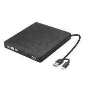 5 in 1 External Blu Ray Drive, Multifunctional Bluray DVD Player for Laptop, Compatible with Windows 7/8/10/11/XP Mac OS