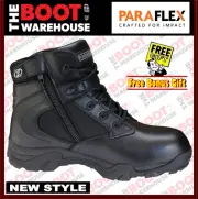 Paraflex 'PARATEC' 6 Inch Composite Toe Black Safety Boot Zip Side - Lightweight