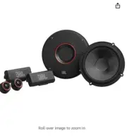 JBL CLUB 64CSQ 285 Watt 6.5" Component Carbon Fiber Speakers 6-1/2" W/ Tweeters