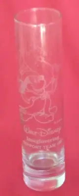 Walt Disney Imagineering 1997 glass vase 7 1/2" w/ Sorcerer Mickey etched