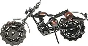 IWOWHERO Vintage Iron Motorcycle Model Desktop Decoration Durable Retro Style Motor Statue for Home Office Cafe Hotel Decor for Unique and Stylish Interiors