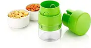 Clazkit Precision Cashews & Almond Cutter/Slicer : Effortless Slicing with Built-in Storage Convenience -Multicolor
