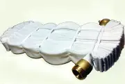 1-1/2 NST x 100ft Fire Rack Hose with Brass Couplings Polyster lined 500Psi Test