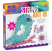 DIY String Art – Craft Kit for Kids – Everything Included for 3 Fun Arts & Crafts Projects – Bird Series
