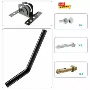Outdoor 180°Adjustable TV Antenna J-Pole Aerial Bracket Black Universal
