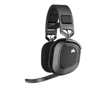 Corsair HS80 Max Wireless Steel Gray Dolby Atoms 3D, Pulse Sound, Hyper Fast Slipstream Wireless 20hrs - Gaming Headset PC,PS5,