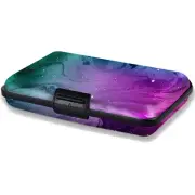 Mini RFID Blocking Aluminum Wallet, Slim Metal Hard Case Travel Credit Card H...