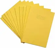 Rhino A4 Exercise Books, 64 Page / 20mm Squared Paper Notebook, 10 Pack, Office & School Stationery Supplies, Yellow