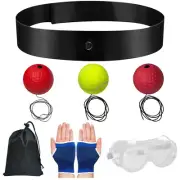 Reflex Ball Headband Set Head-mounted Boxing Reaction Ball Set Training Ball Set