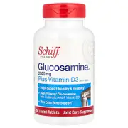 Schiff, Glucosamine HCl Plus Vitamin D3, 2,000 mg, 150 Coated Tablets (1,000 mg per Tablet)