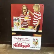 Kelloggs Corn Flakes Small Repro Tin Sign